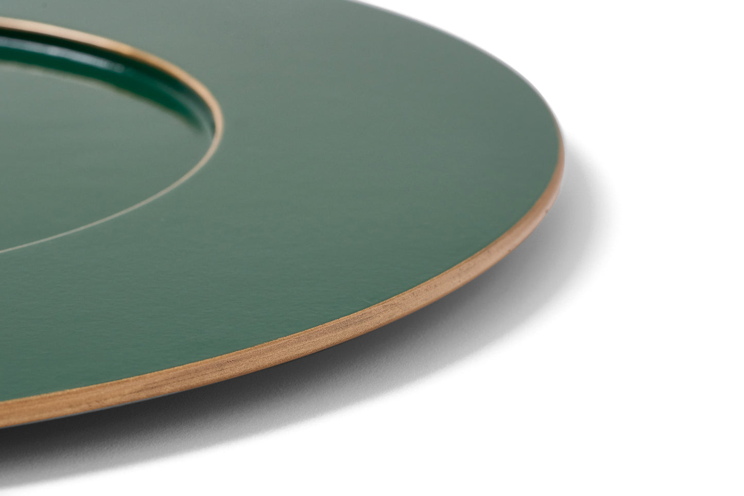 Sousplat em MDF Laqueado - Verde Escuro