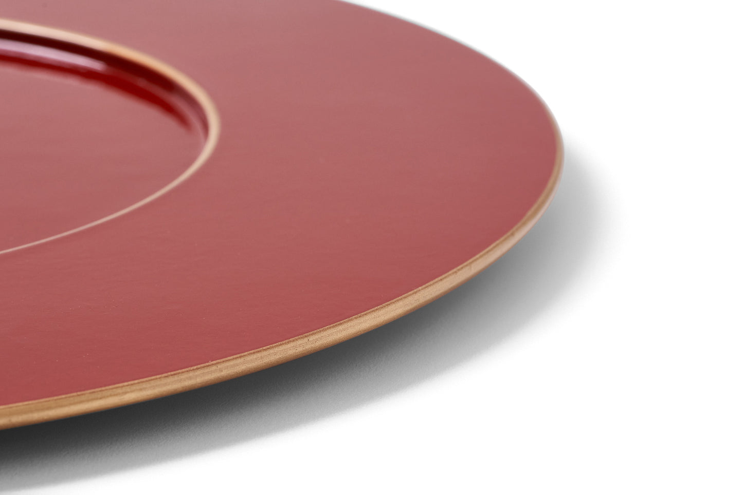 Sousplat em MDF Laqueado - Vermelho Méia