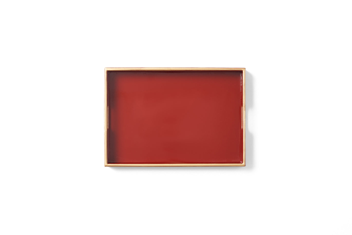 Bandeja Again M em MDF Laqueado - Vermelho Méia