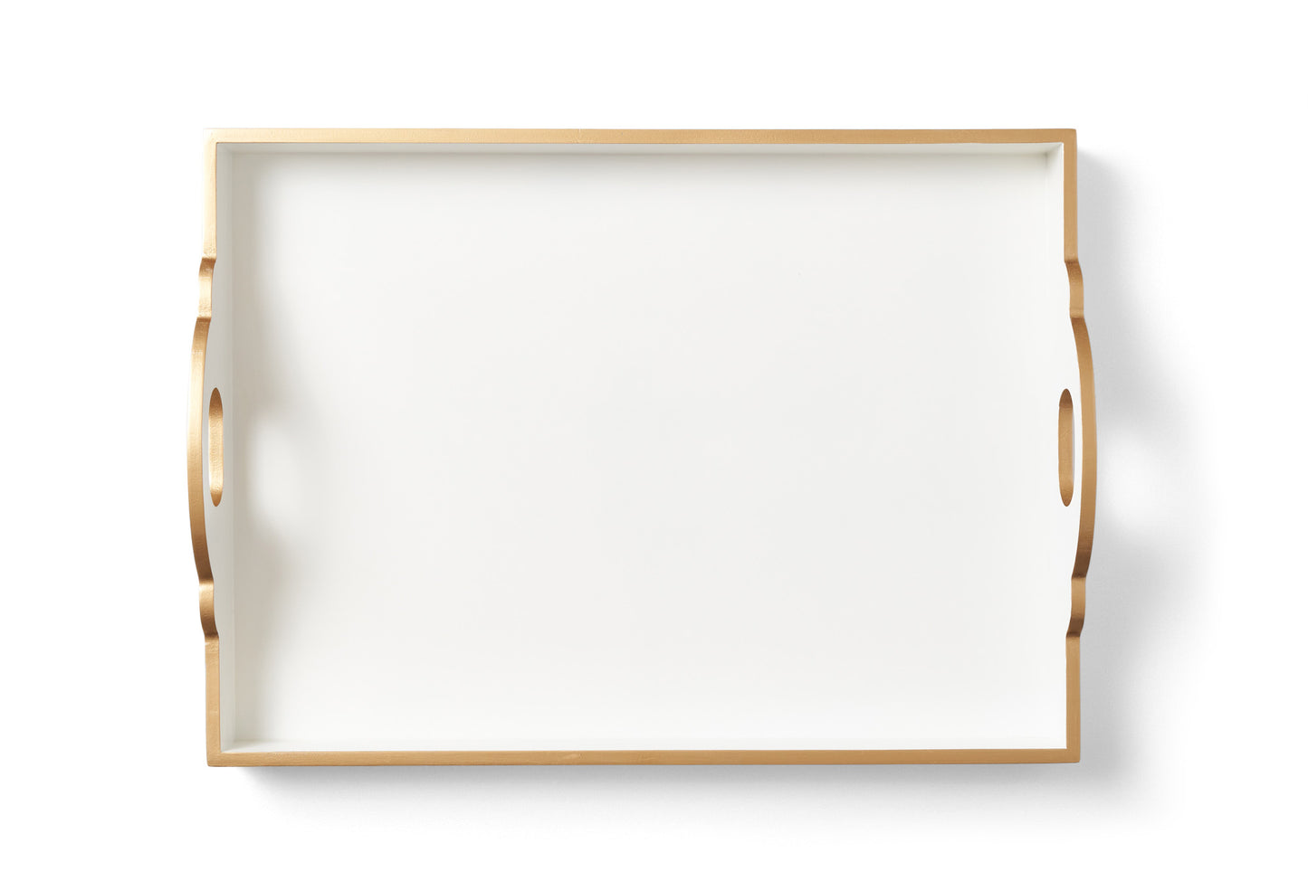 Bandeja Fernanda G em MDF Laqueado - Branco
