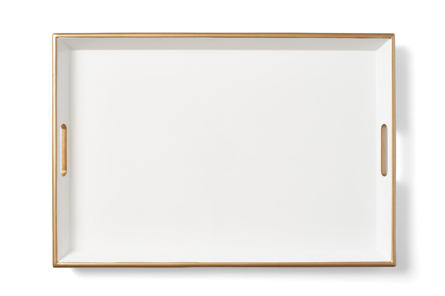 Bandeja Tânia Modelo Novo P em MDF Laqueado - Branco