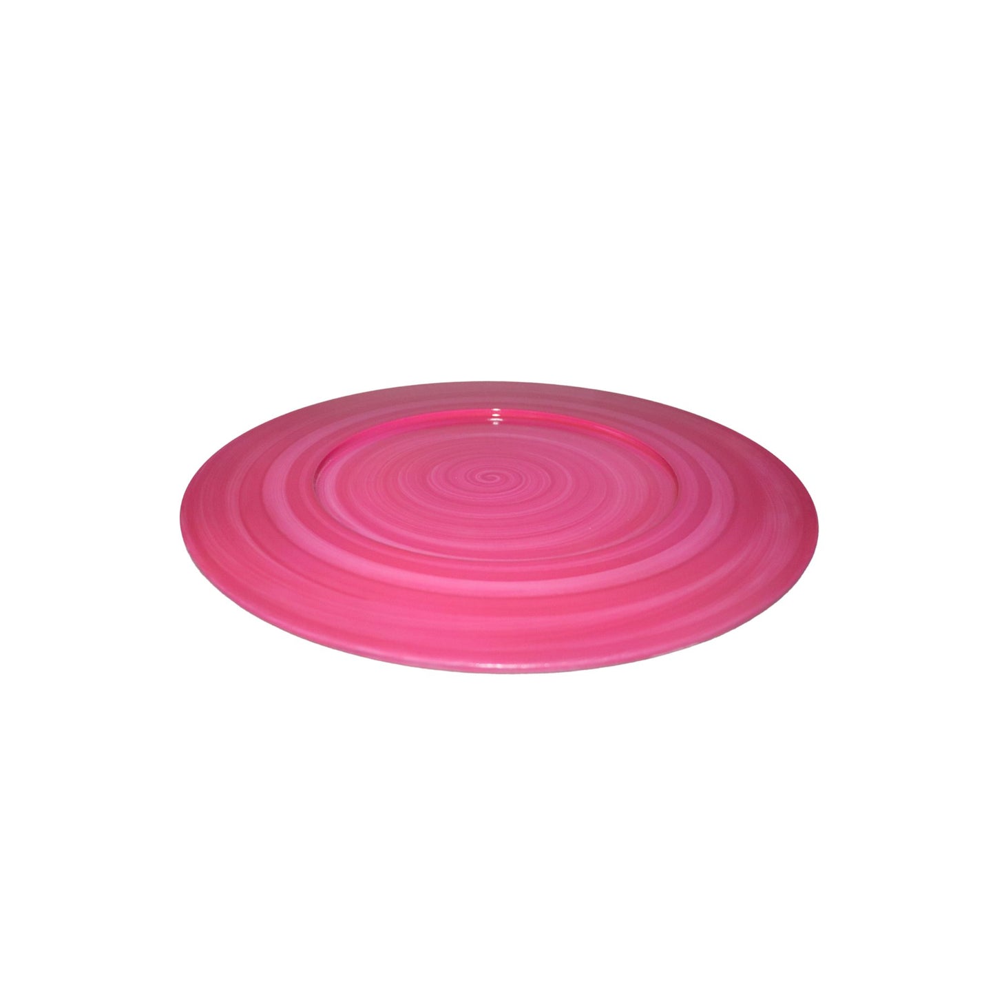 Sousplat - Laca Liso Textura Cerâmica - Rosa Pink