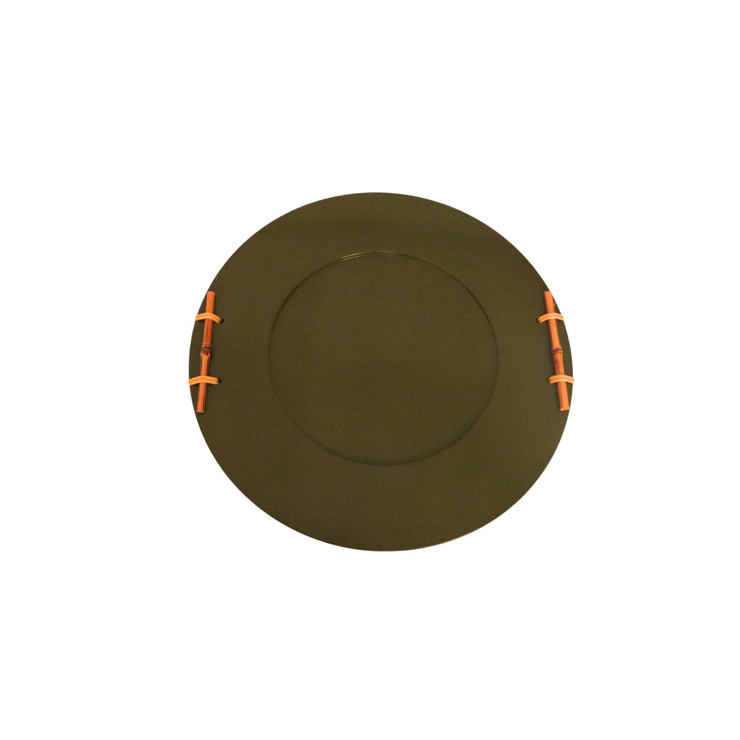 Sousplat Bambuzinho em MDF Laqueado - Verde Exército