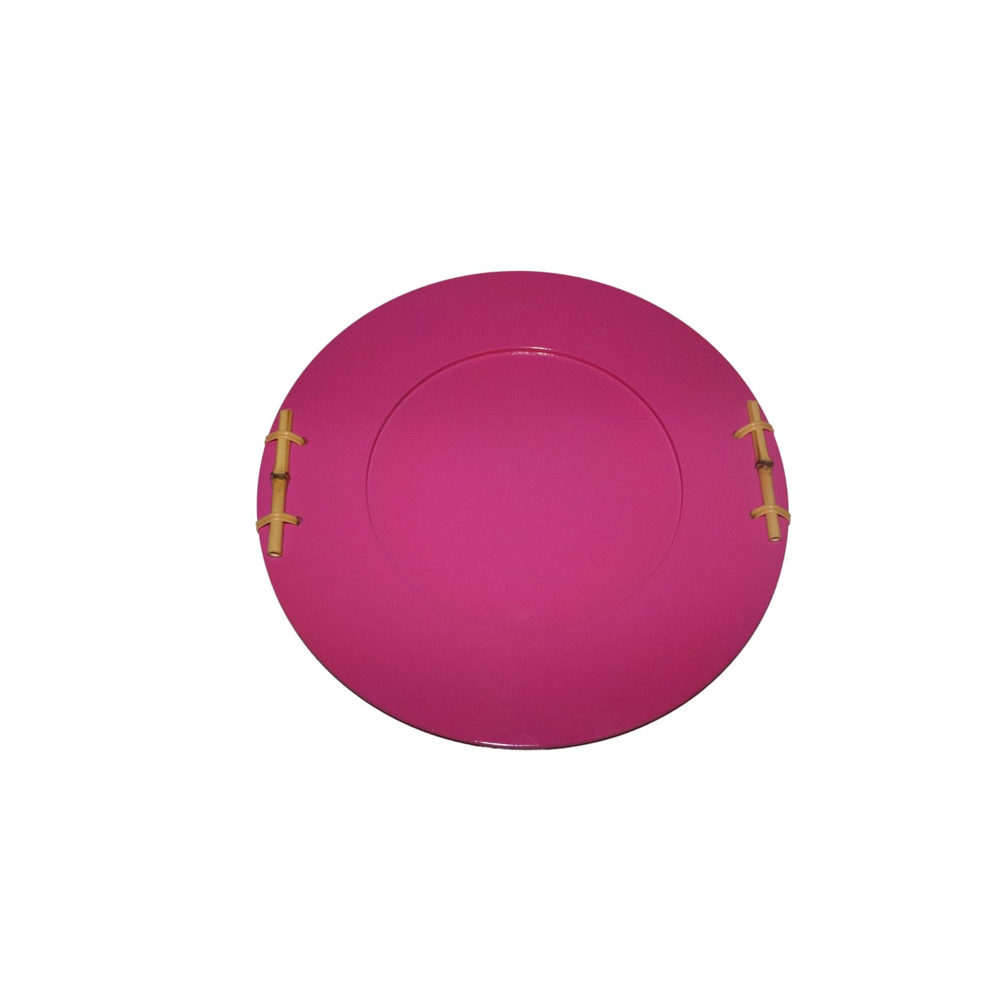 Sousplat Bambuzinho em MDF Laqueado - Rosa Pink