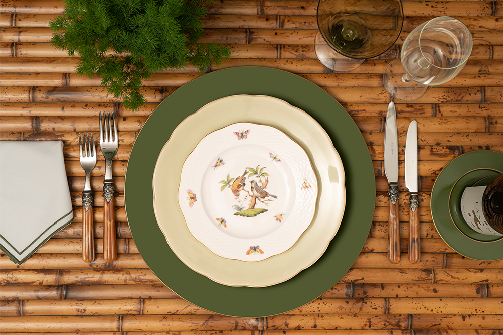 Sousplat em MDF Laqueado - Verde Exército