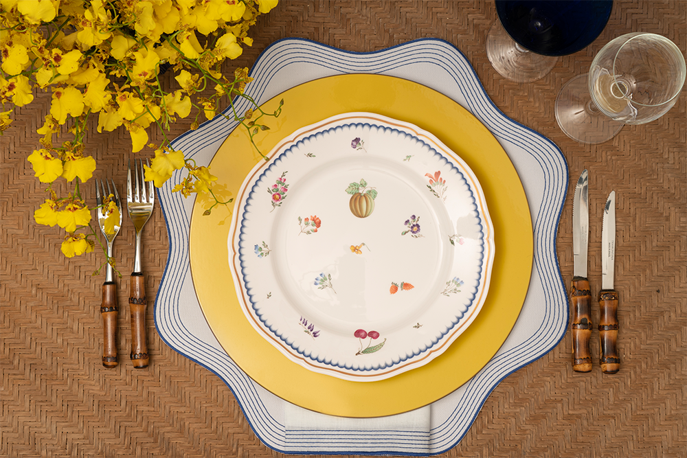 Sousplats em MDF Laqueado - Amarelo Ovo